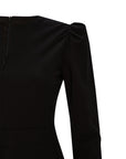 Exquise Black Crew Neck Dress  - Porterist 3