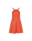 Coral Short Dress with Thin Straps & Pockets  Porterist - 6