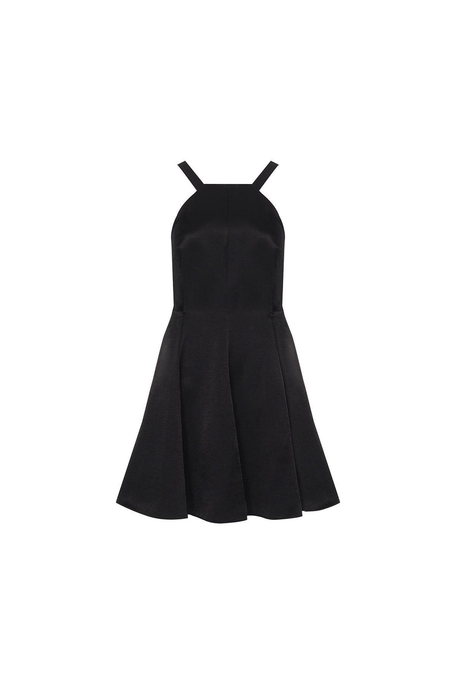 RUE Les Createurs Black Short Dress with Thin Straps & Pockets - Porterist 6