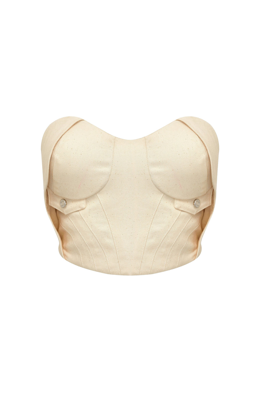 Chaby Strapless Ivory Corset