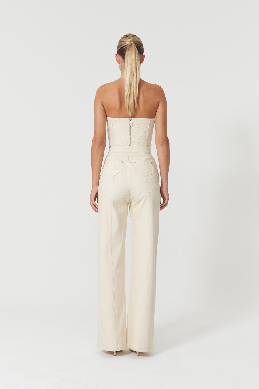 Chaby Strapless Ivory Corset