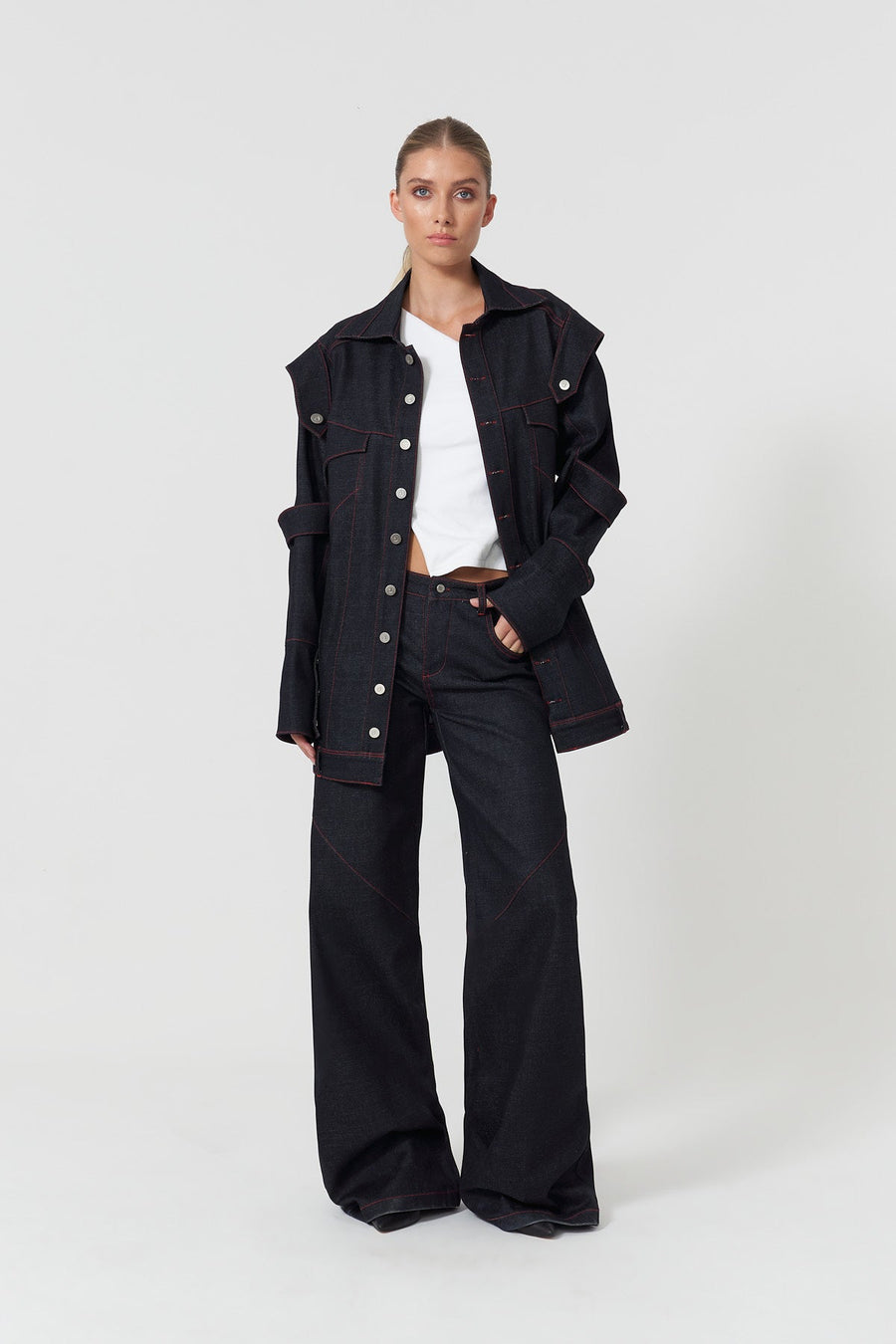 Davidson Blue Oversize Jacket