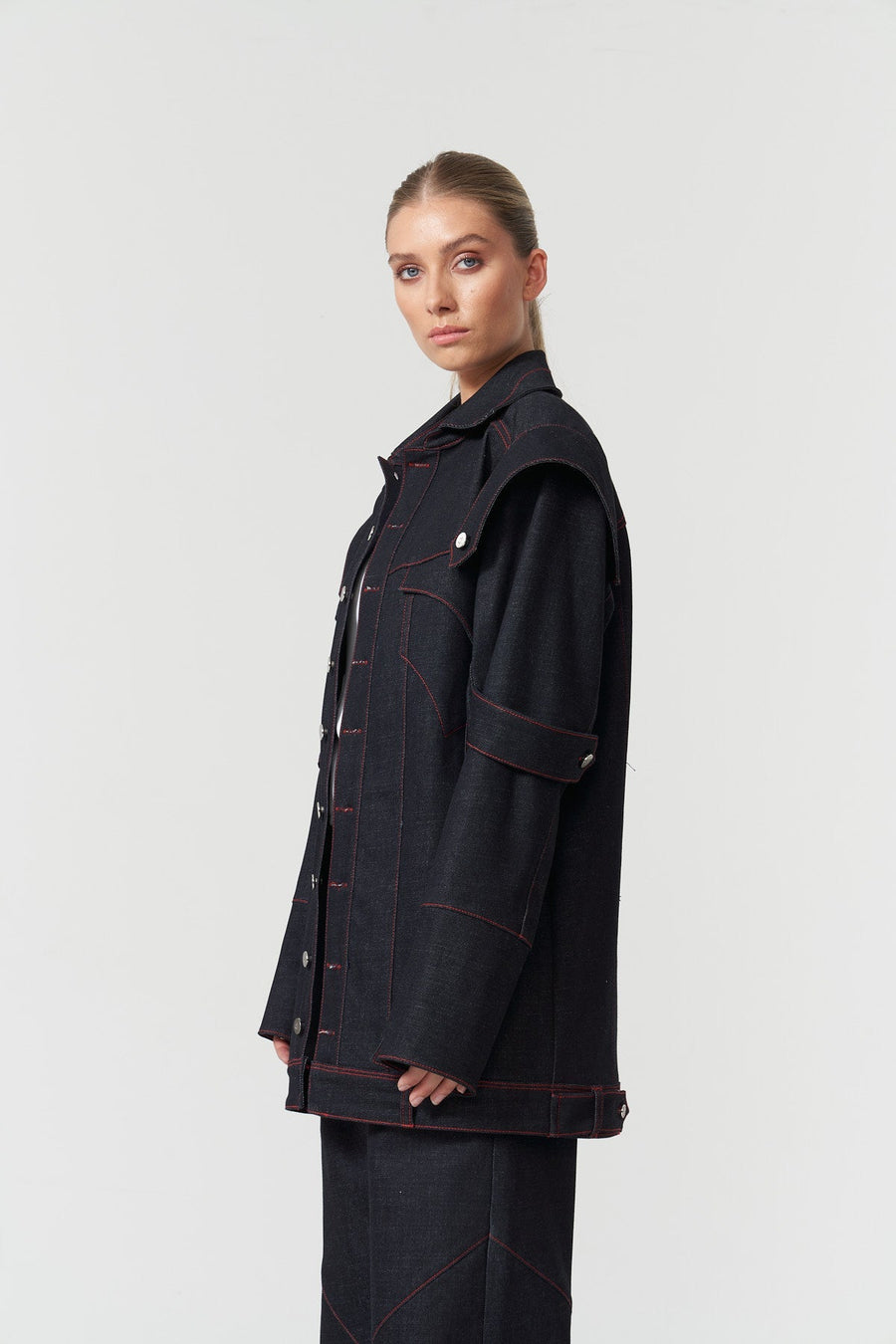 Davidson Blue Oversize Jacket