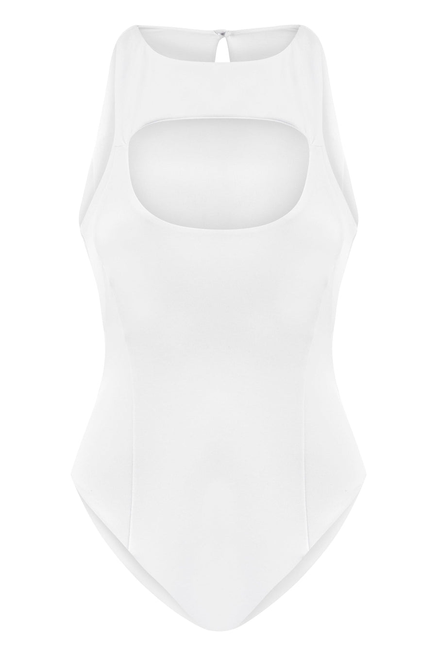 Pera Ivory Sleeveless Body Suit