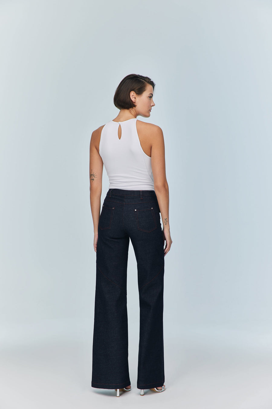 Pera Ivory Sleeveless Body Suit