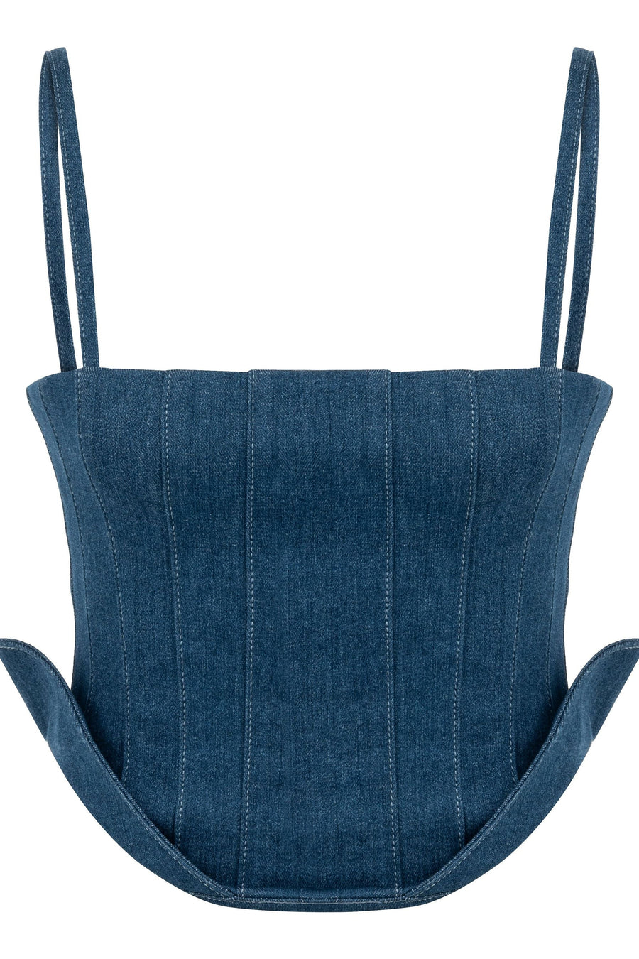 Sosa Square Neck Blue Top