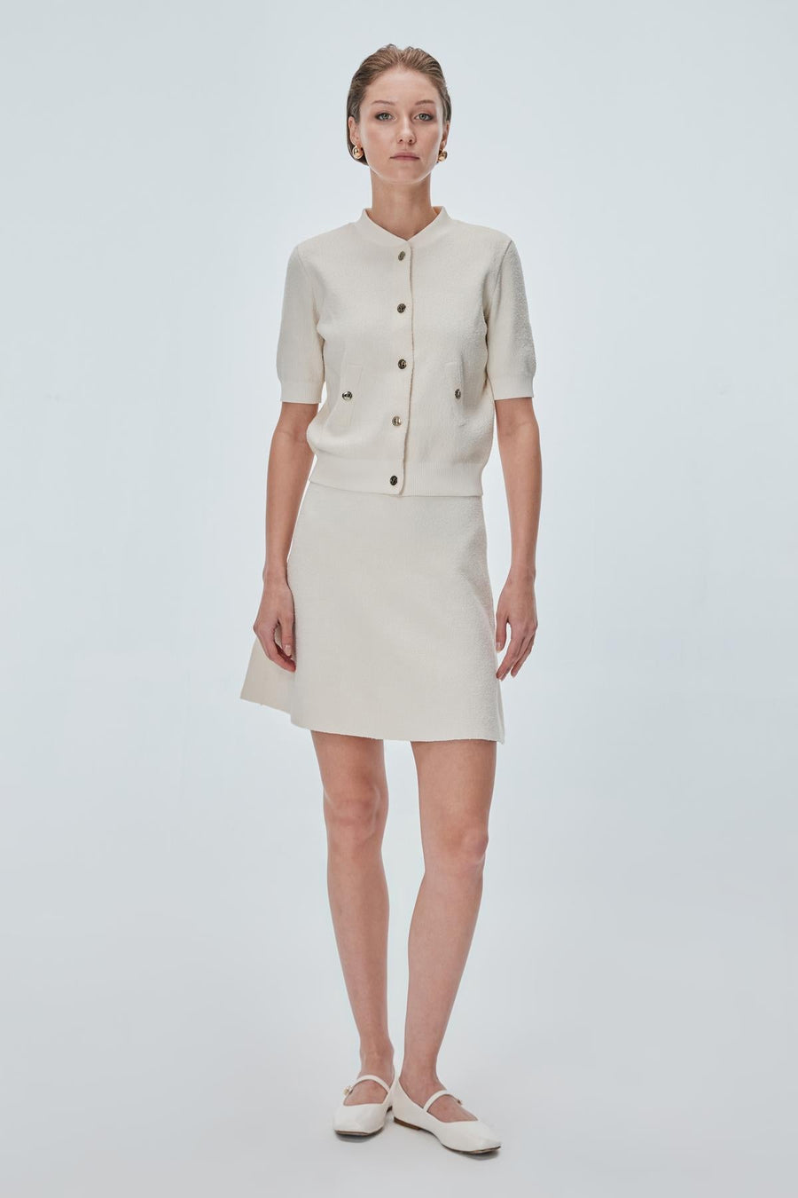 Join Us Ecru Mini Bell Skirt - Porterist 2