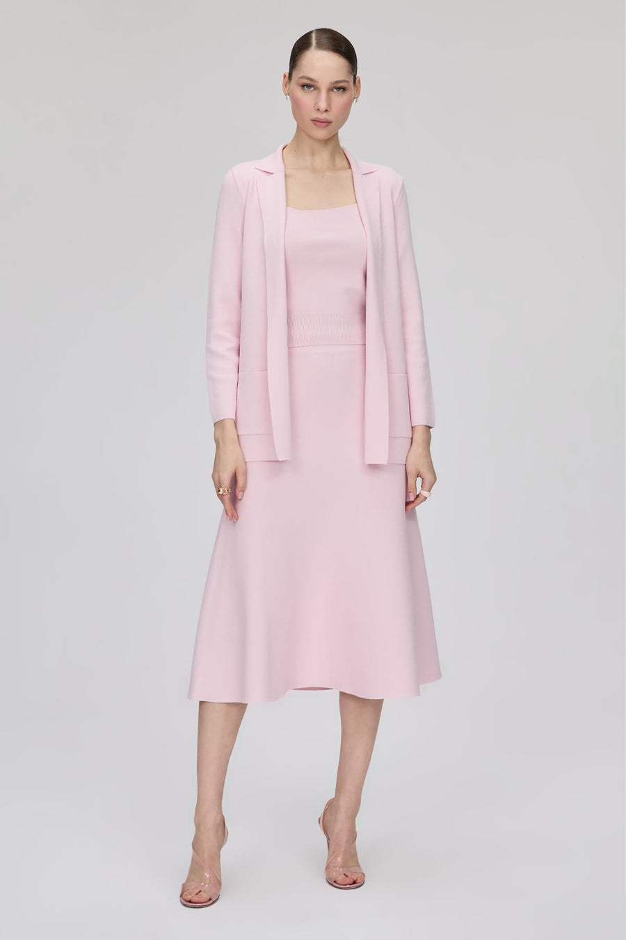 Flared Midi Pink Skirt | Porterist
