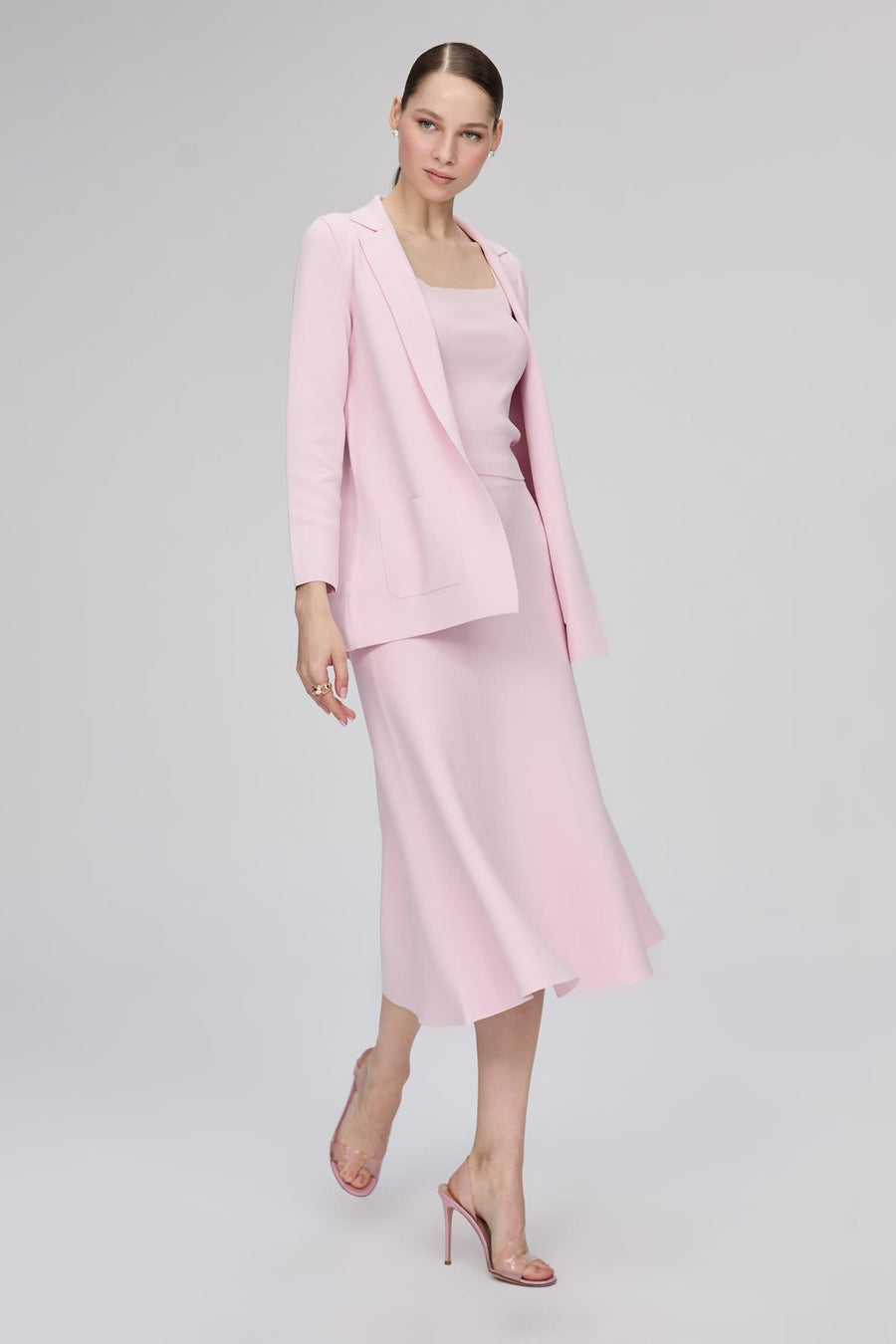 Flared Midi Pink Skirt | Porterist