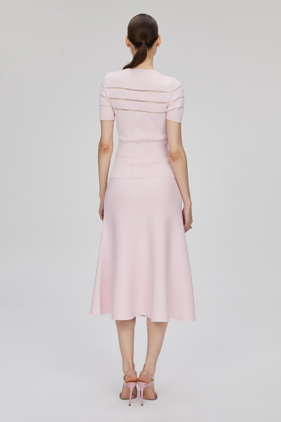 Flared Midi Pink Skirt | Porterist