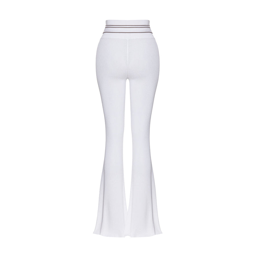 Judy White Pants With Belted Waist | Porterist