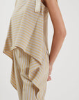 Silk Tie Ruffled Jumpsuit