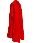 Red Balloon Sleeve Trench Coat