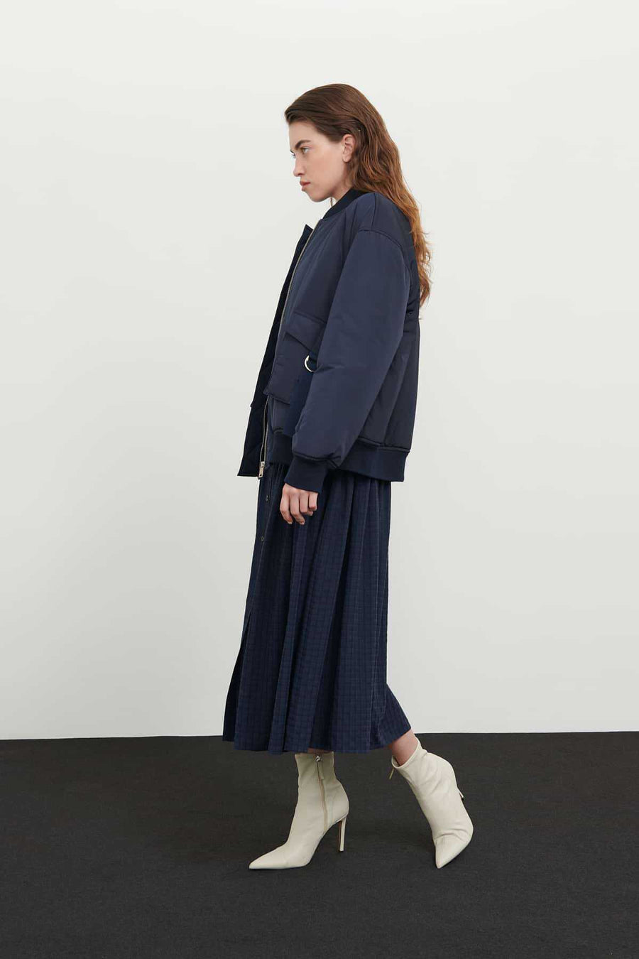 Fiber Filled Coat Navy Blue  - Porterist 5