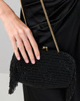 Black Bag with Gold Chain