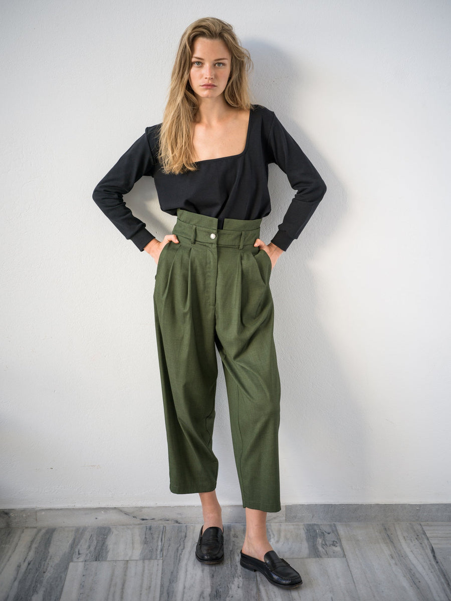 Ribbed Square Long Sleeve