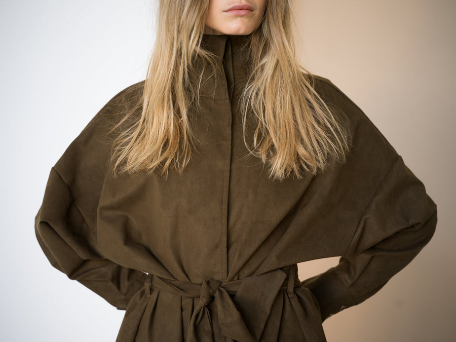 Olive Gabardine