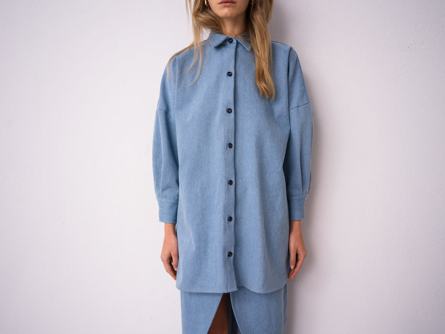 Denim Skirt Light Blue