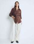 Kai Oversize Brown Shirt - Porterist 3