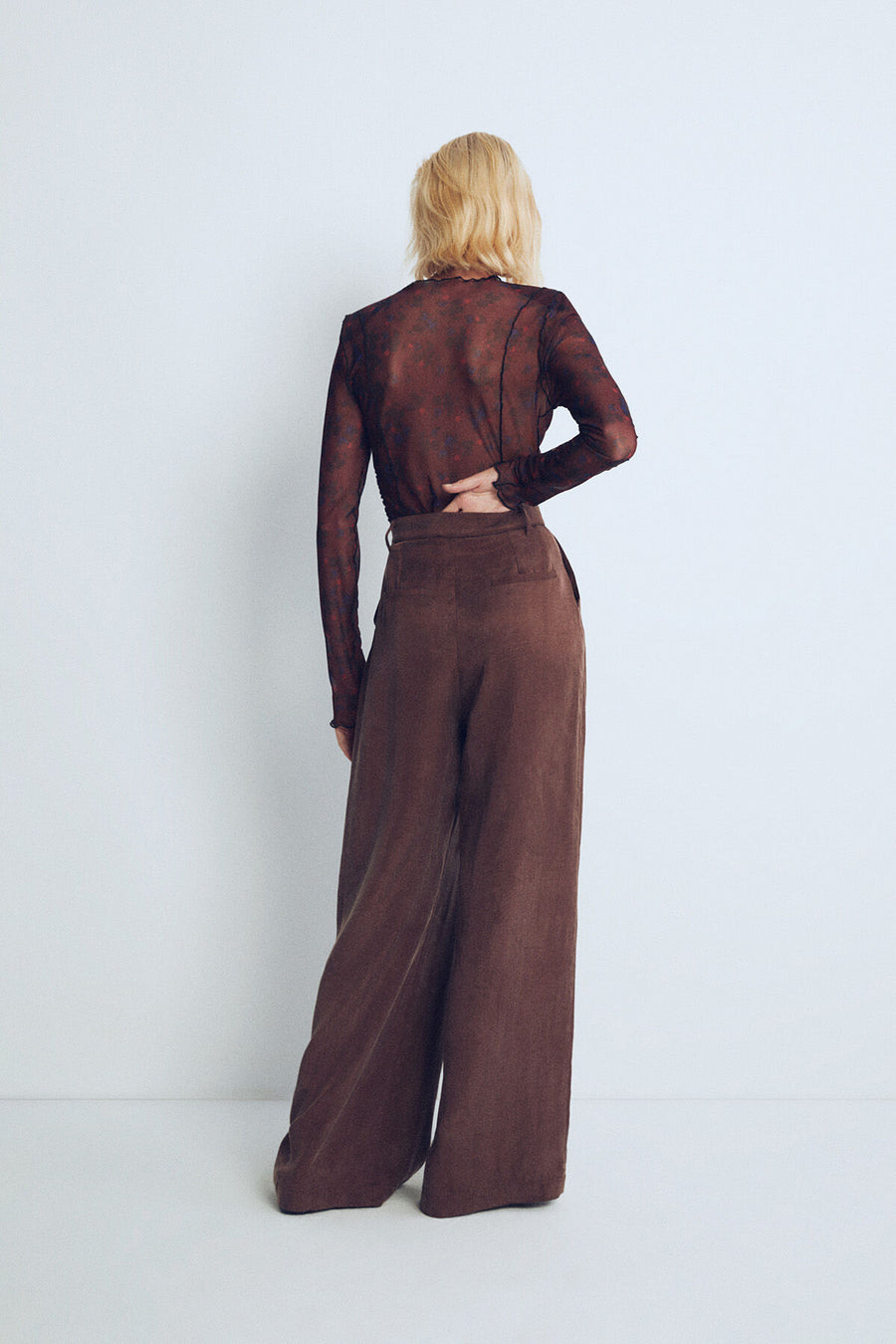 Brown Kai Palazzo Pants - Porterist 4