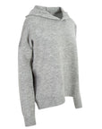 Hooded Knitwear Sweater - Grey