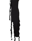 Black Kendall Midi Jersey Dress  - Porterist 2