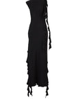 Black Kendall Midi Jersey Dress  - Porterist 1