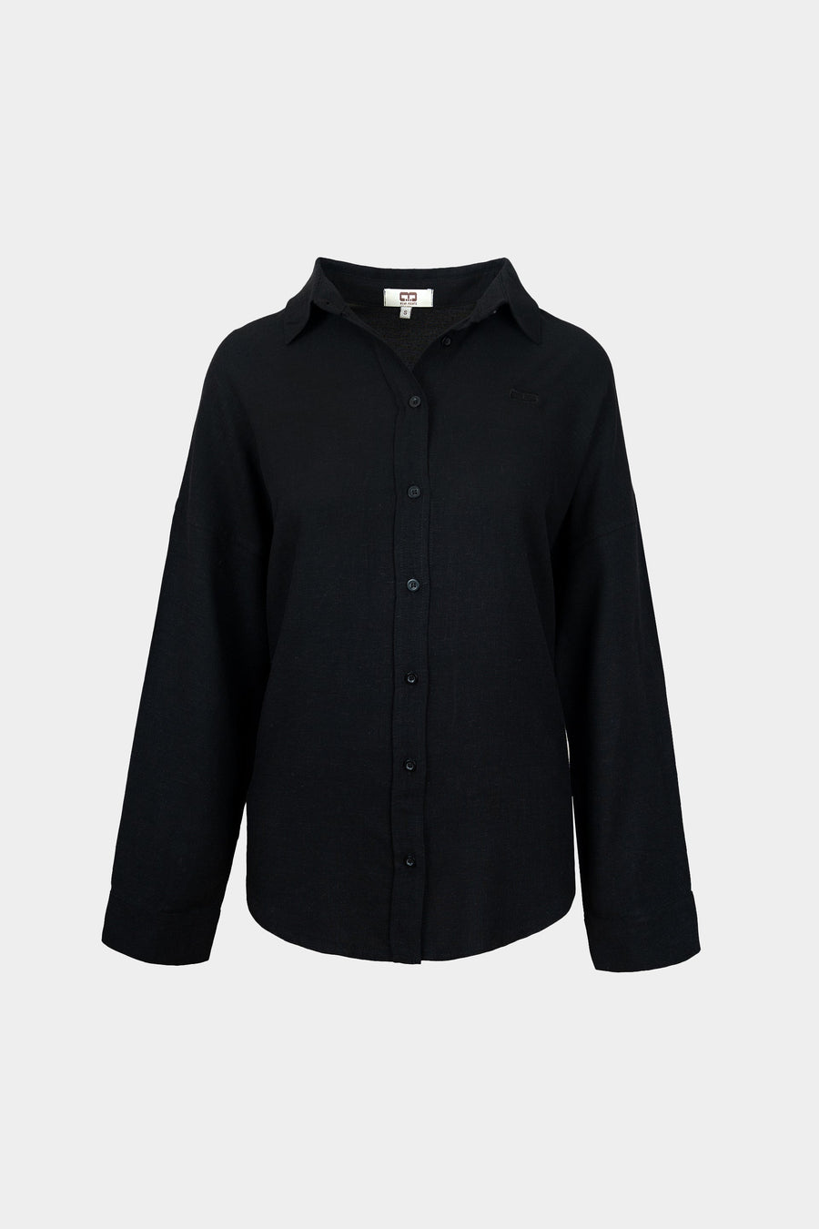 Noir Black Linen Shirt - Porterist 4