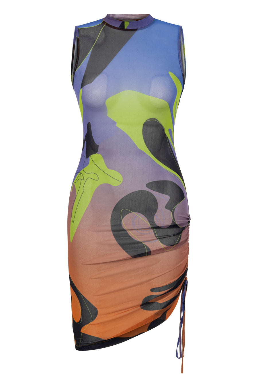 Tainted Flower Mesh Dress | Porterist