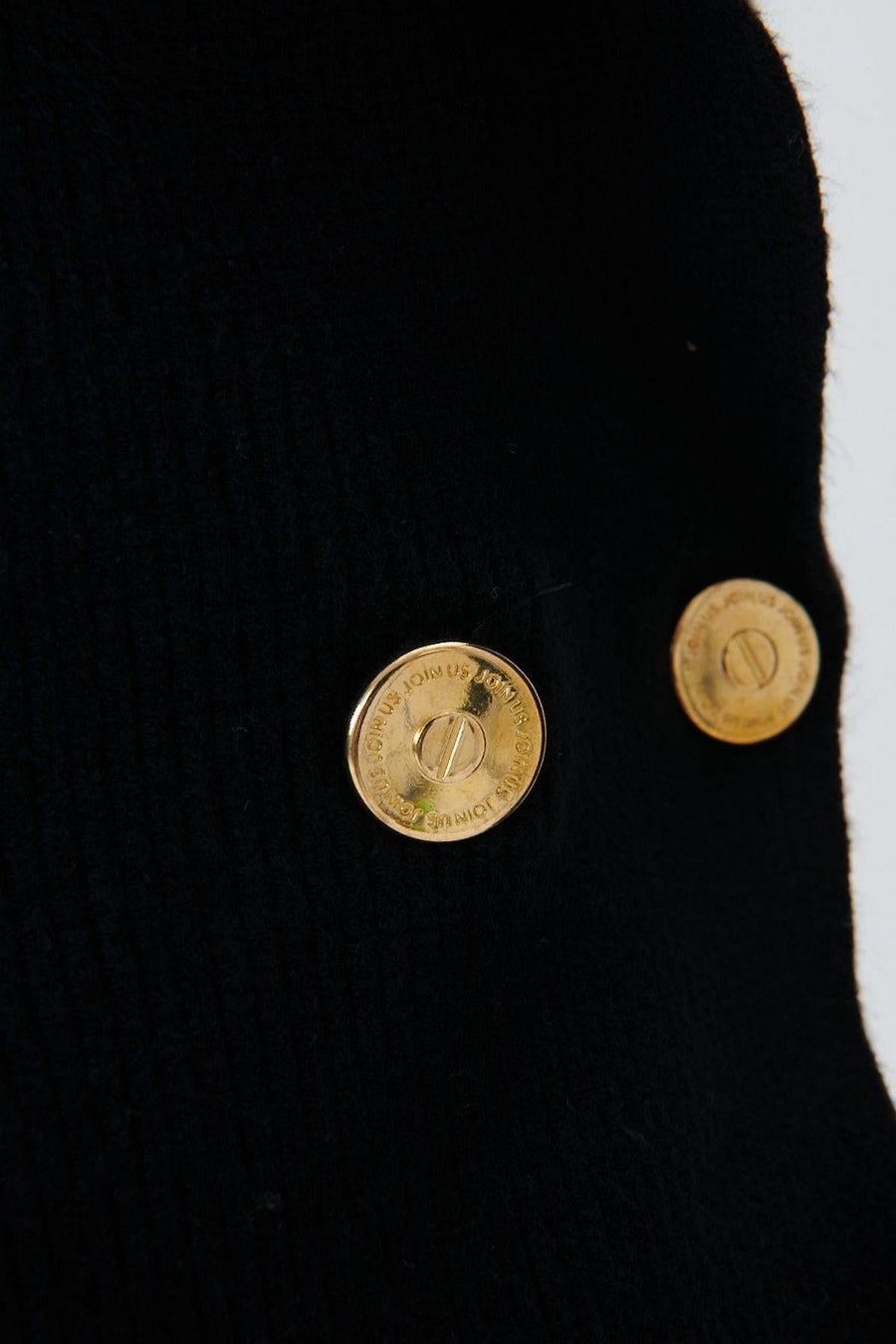 Black Swallow Neck Double Breasted Knit Blazer Jacket Fınal Item - Porterist 3