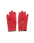 Red Venus Heart Women Driver Leather Gloves