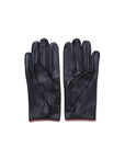 Black Venus Heart Women Driver Leather Gloves