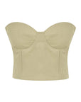 Cream Heart Neck Bustier | Porterist