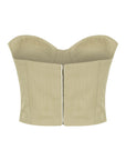 Cream Heart Neck Bustier | Porterist