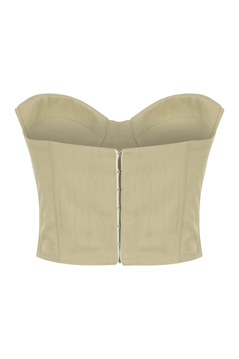 Cream Heart Neck Bustier | Porterist