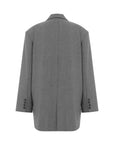 Double breasted Women's Jacket Light Gray  - Porterist 5