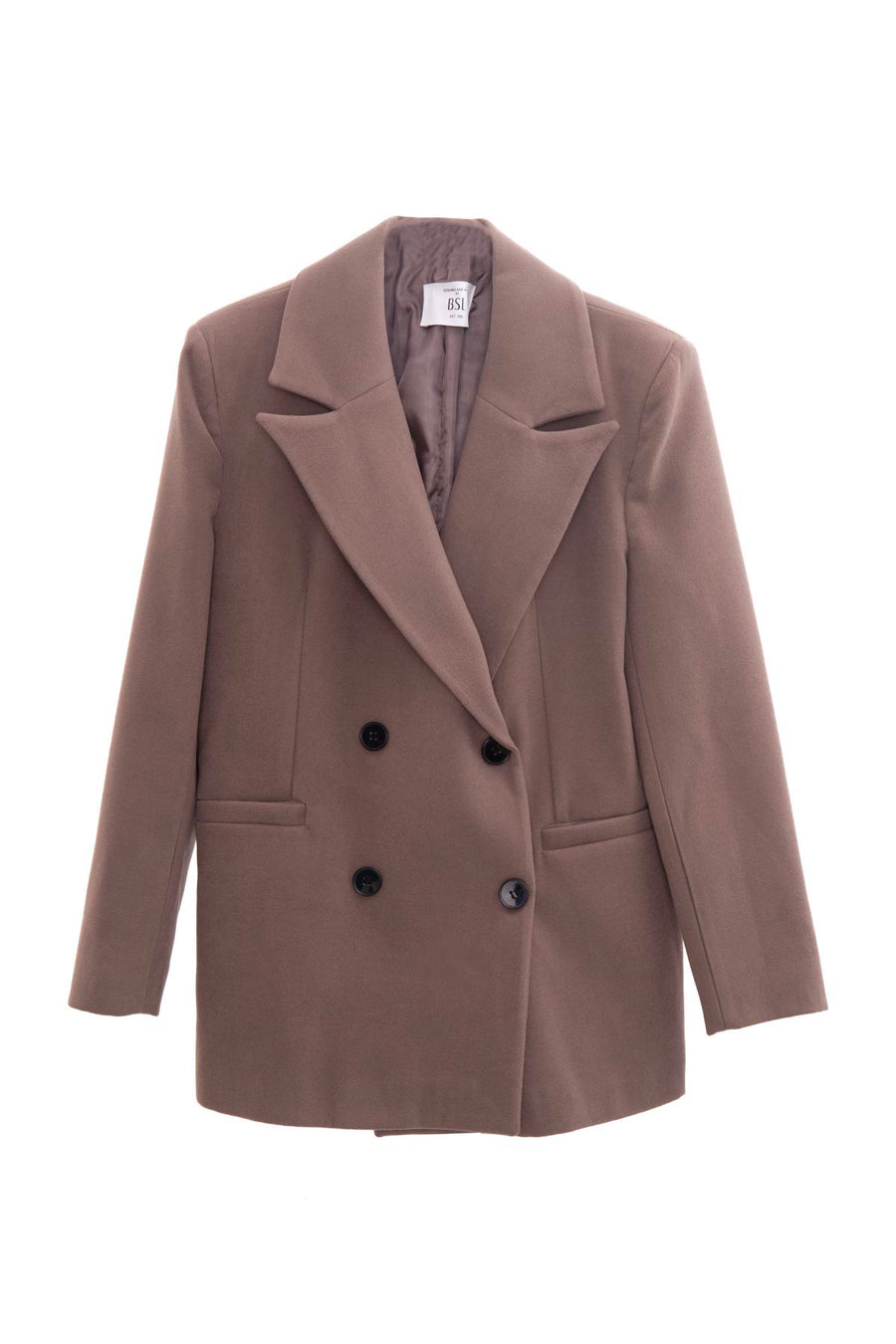 Dark Beige Double Breasted Blazer Jacket  - Porterist 2