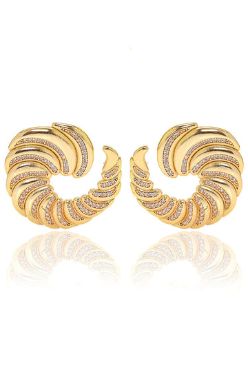 Golden Snail Earrings | Porterist