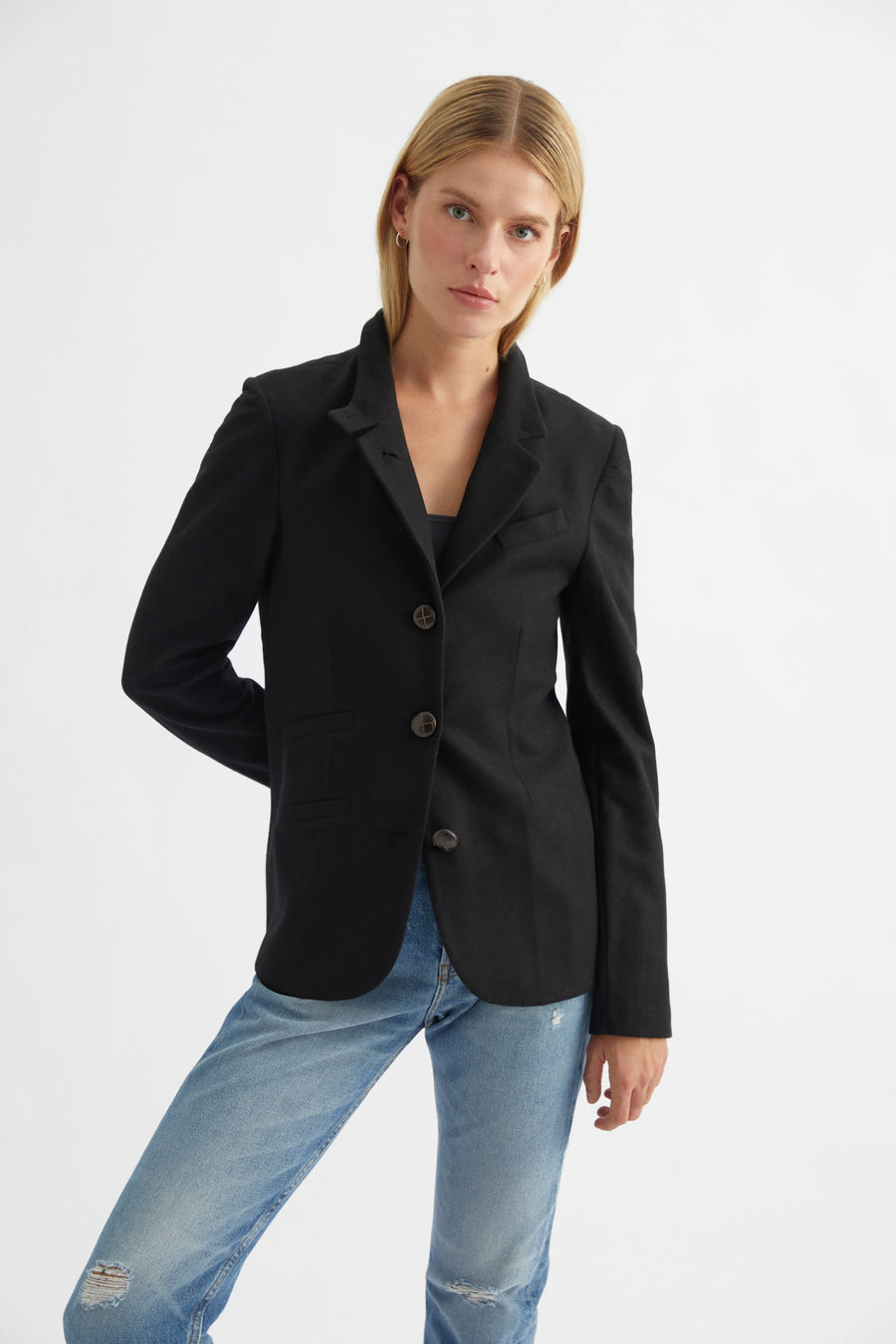 Black Wool Blazer