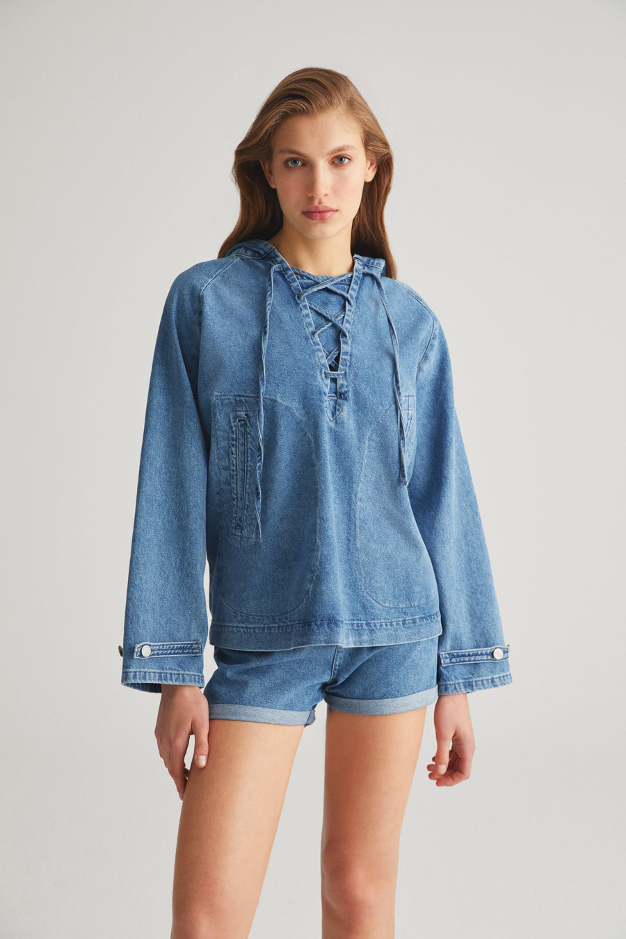 Denim Hoodie