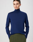 Mısırlı 1951 Navy Blue Turtleneck Long Sleeve Sweater  - Porterist 2