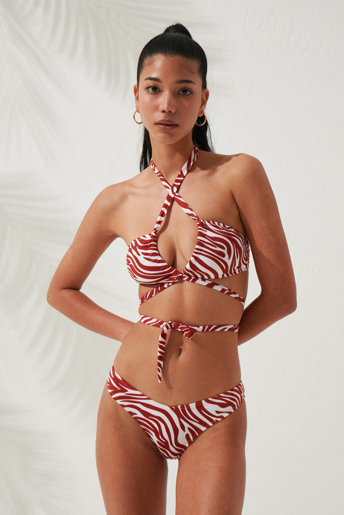 Lea Bikini Top Zebra | Porterist
