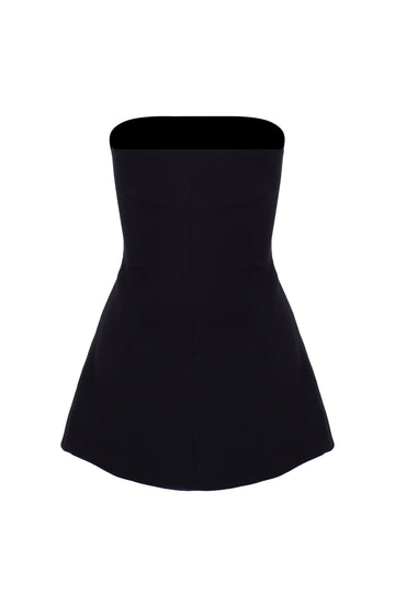 Black Lily Strapless Crepe Blouse  - Porterist 1