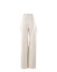 Liva Ecru Leather Pants - Porterist 5