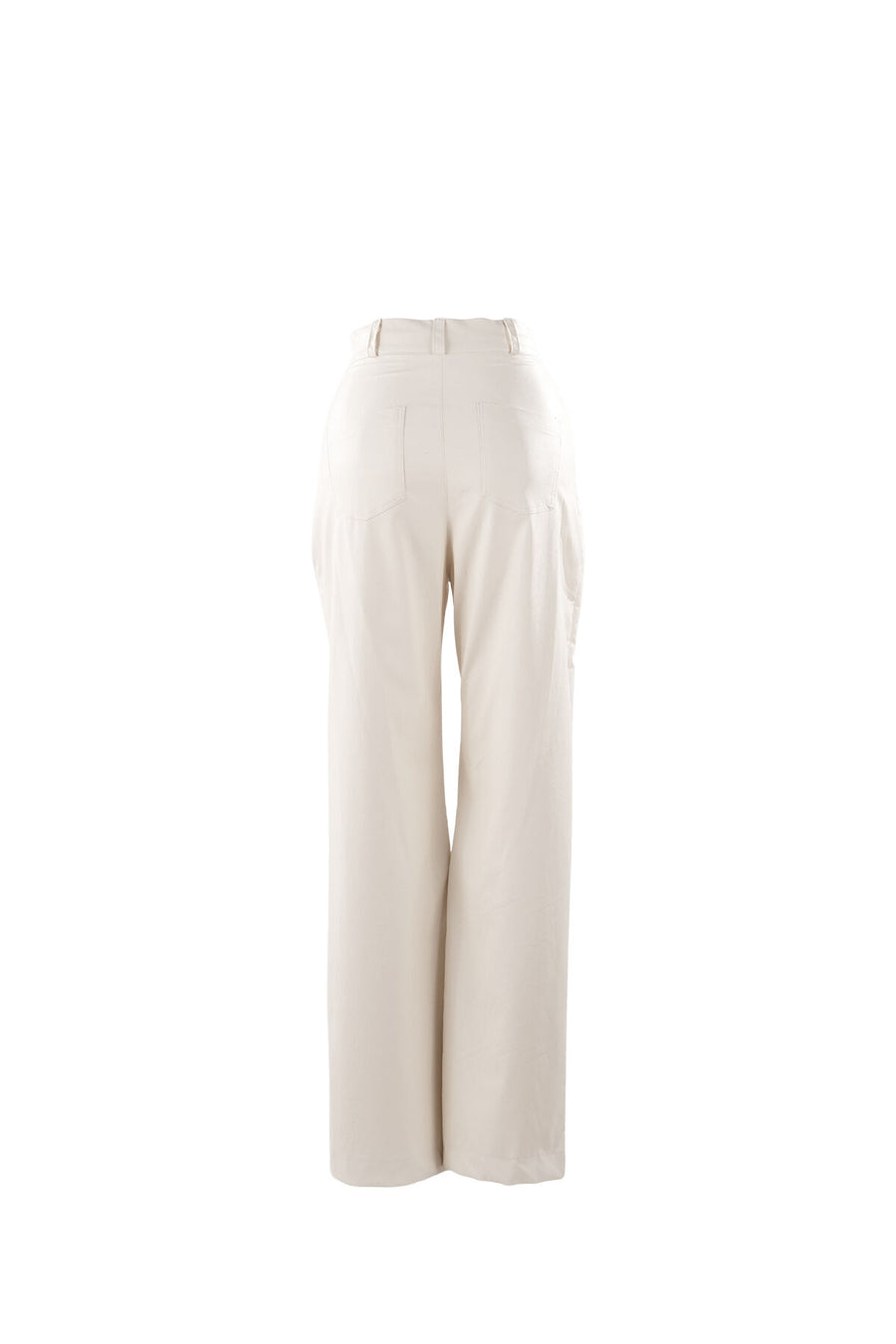 Liva Ecru Leather Pants - Porterist 5