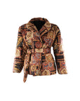 Multicolored Luna Patterned Puffer Coat - Porterist 4