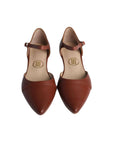 Brown Genoa Flat Shoes