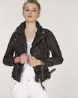 Galaxy Embroidery Leather Jacket | Porterist