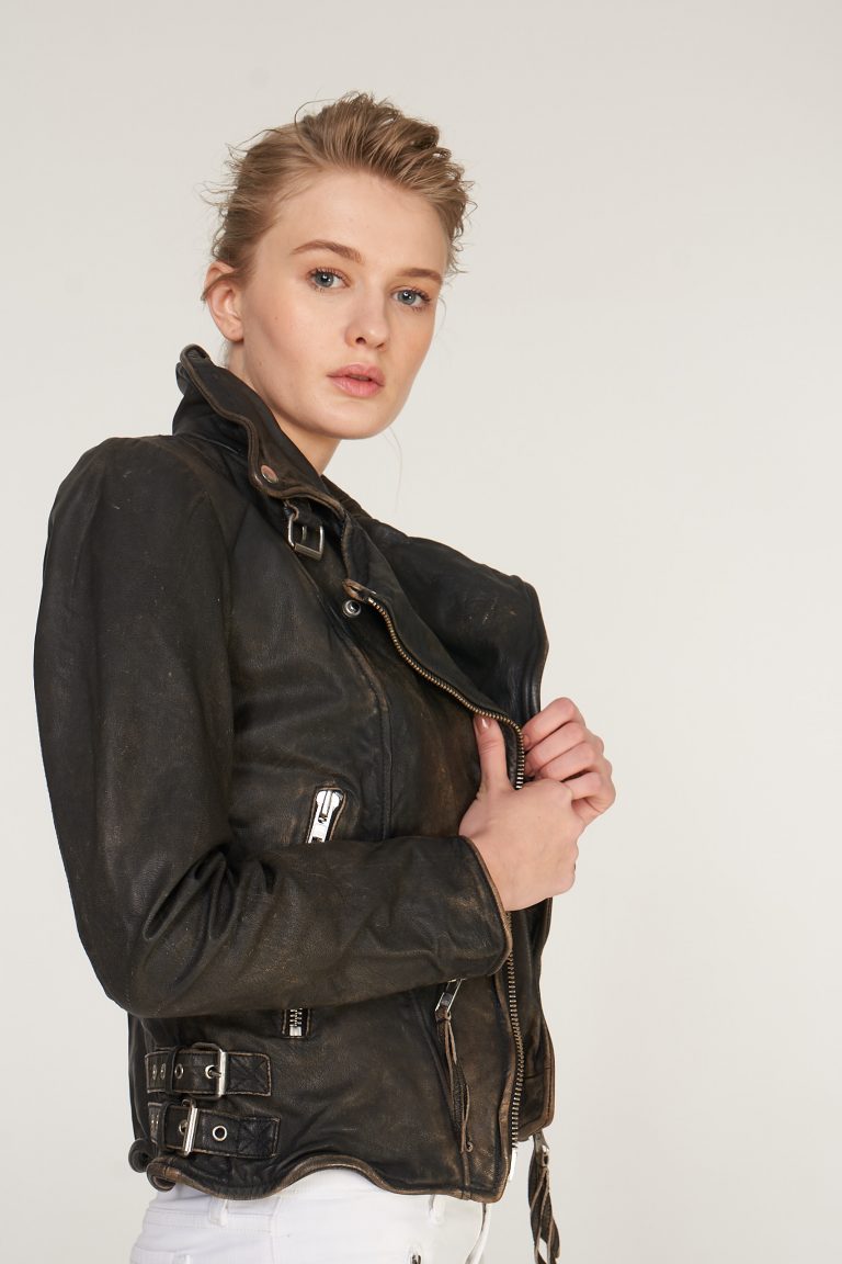 Galaxy Embroidery Leather Jacket | Porterist