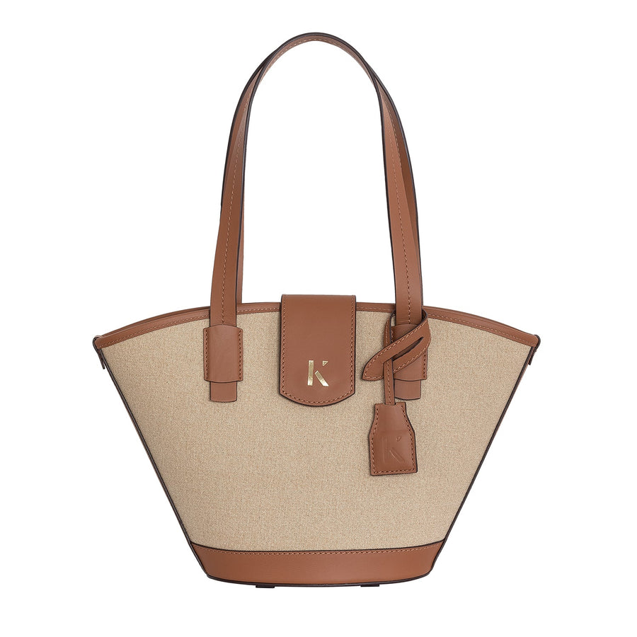 Marla Canvas Leather Hand & Shoulder Bag | Porterist